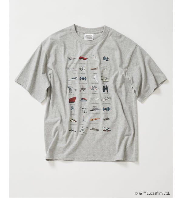 JOURNAL STANDARD「STAR WARS / スター・ウォーズ マンダロリアン プリント Tシャツ」|Tシャツ・カットソー|グレーB