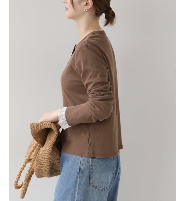 JOURNAL STANDARD relume「シアーツイストコットンクルーネックカーディガン」|カーディガン|