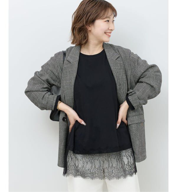 JOURNAL STANDARD relume「《WEB限定追加》レースヘムロンT」|Tシャツ・カットソー|