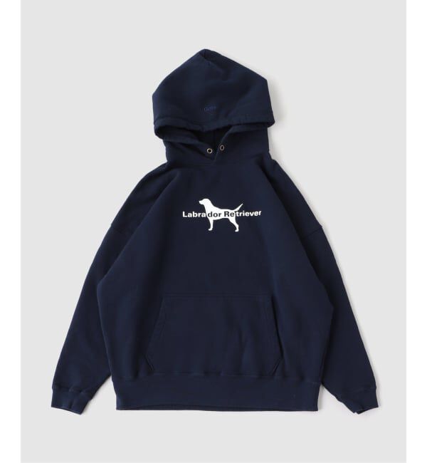 JOURNAL STANDARD relume「Cloveru / クローバル ワイド フード スウェット Labrador Retriever」|パーカー|ネイビー