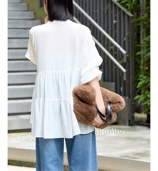 JOURNAL STANDARD relume「《WEB限定》バンドカラーティアードブラウス」|シャツ・ブラウス|
