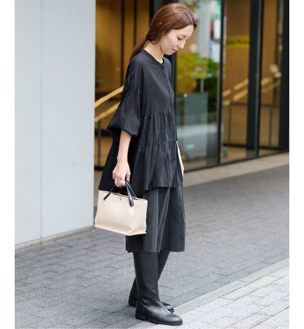 JOURNAL STANDARD relume「《WEB限定》バンドカラーティアードブラウス」|シャツ・ブラウス|