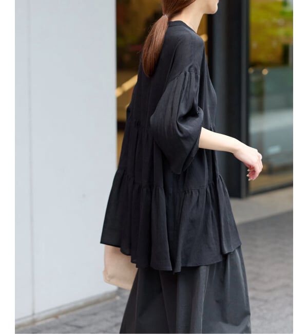 JOURNAL STANDARD relume「《WEB限定》バンドカラーティアードブラウス」|シャツ・ブラウス|