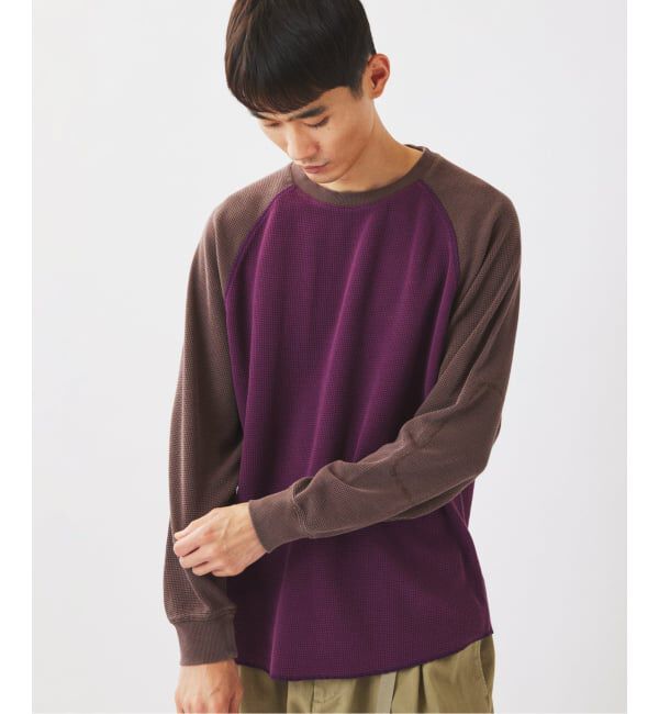 JOURNAL STANDARD relume「フェードワッフル ラグラン ロンT」|Tシャツ・カットソー|