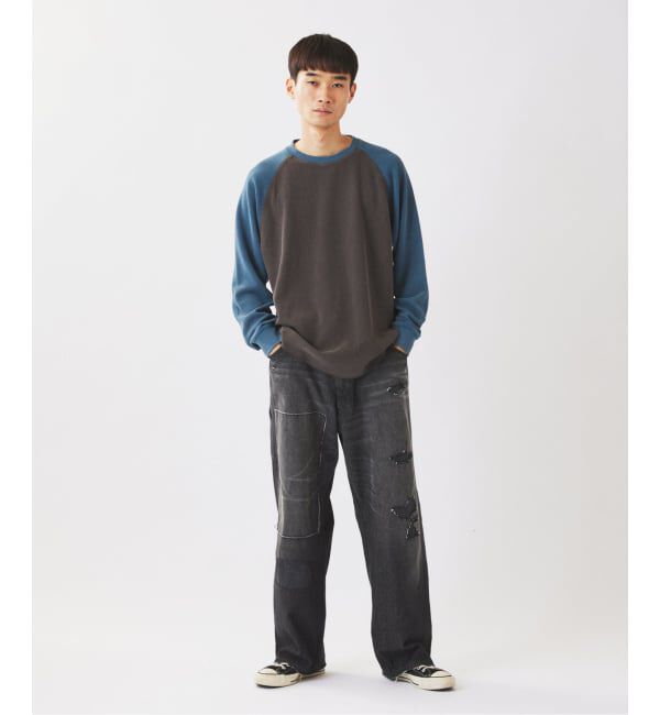 JOURNAL STANDARD relume「フェードワッフル ラグラン ロンT」|Tシャツ・カットソー|
