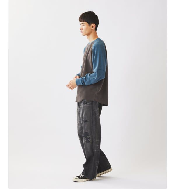JOURNAL STANDARD relume「フェードワッフル ラグラン ロンT」|Tシャツ・カットソー|