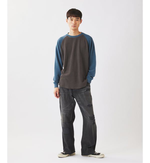 JOURNAL STANDARD relume「フェードワッフル ラグラン ロンT」|Tシャツ・カットソー|