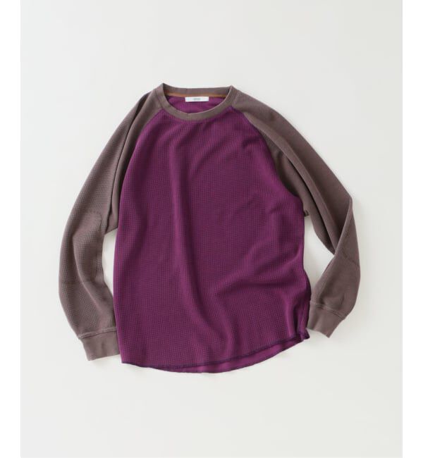 JOURNAL STANDARD relume「フェードワッフル ラグラン ロンT」|Tシャツ・カットソー|ブラウン