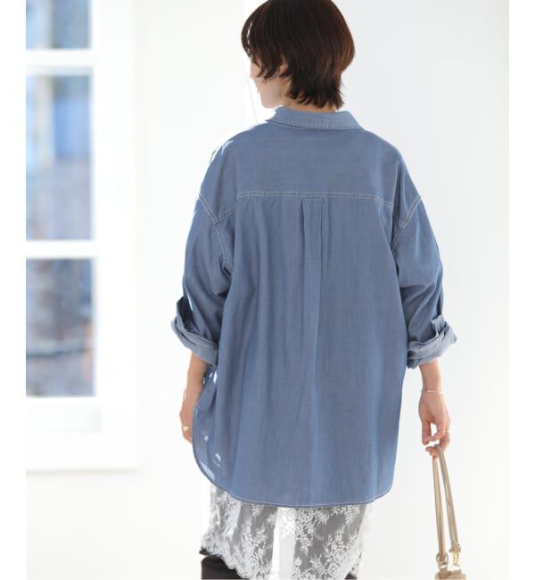 JOURNAL STANDARD relume「《追加2》ライトデニムオーバーサイズシャツ」|シャツ・ブラウス|