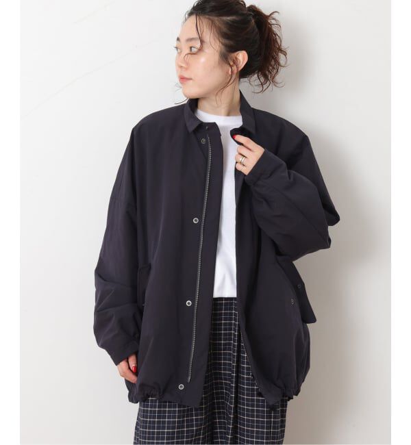 journal standard luxe「《予約》ウェザースタンドカラーハーフコート」|その他|ネイビー