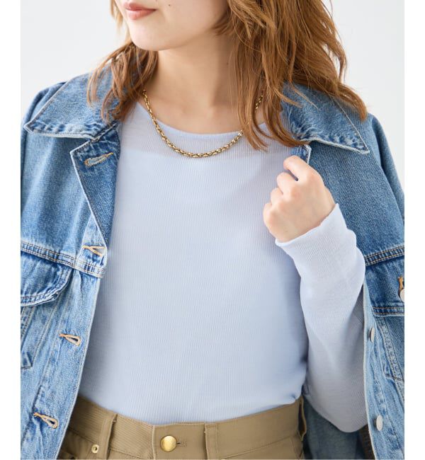journal standard L'essage「丸胴クルーネックプルオーバー」|Tシャツ・カットソー|サックスブルー