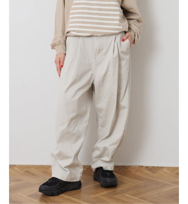 journal standard luxe「《予約》ヴィンテージツイル タックパンツ」|その他|ホワイト A