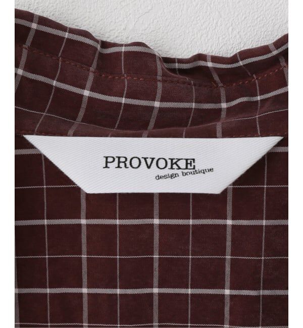 JOURNAL STANDARD relume「【PROVOKE/プロヴォーク】check big shirt」|シャツ・ブラウス|