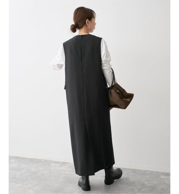 Spick and Span「《WEB限定 / 追加》ダブルクロスVネックワンピース」|ワンピース|