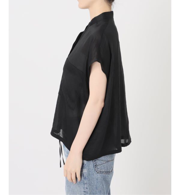 FRAMeWORK「≪WEB限定＋一部店舗≫フィブリルラミーキャップスリーブドロストシャツ」|シャツ・ブラウス|