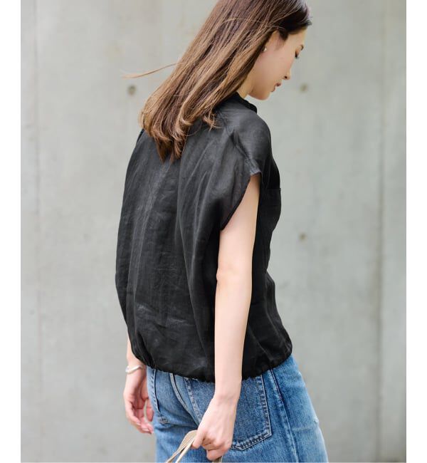 FRAMeWORK「≪WEB限定＋一部店舗≫フィブリルラミーキャップスリーブドロストシャツ」|シャツ・ブラウス|