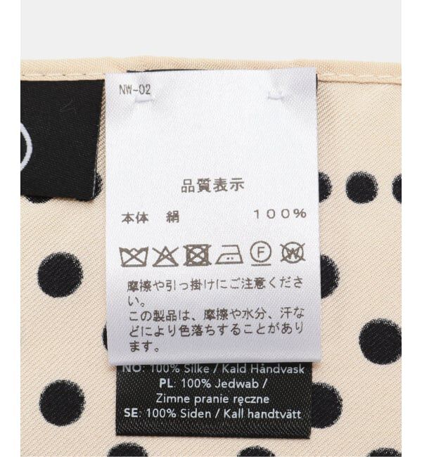 NOBLE「LE SCARF/レスカーフ polkadot」|バンダナ・スカーフ|