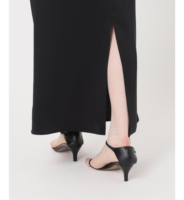 Spick and Span「サテンイージーIラインスカート」|スカート|
