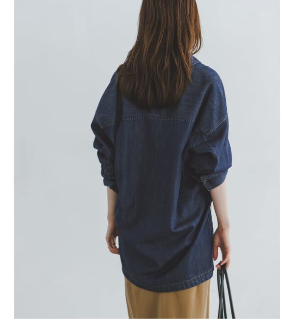 NOBLE「エアリーデニムロングシャツ」|シャツ・ブラウス|