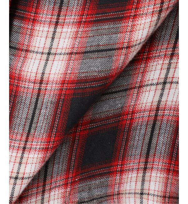 Spick and Span「《別注 / 予約》crinkle check frill collar shirts*」|シャツ・ブラウス|
