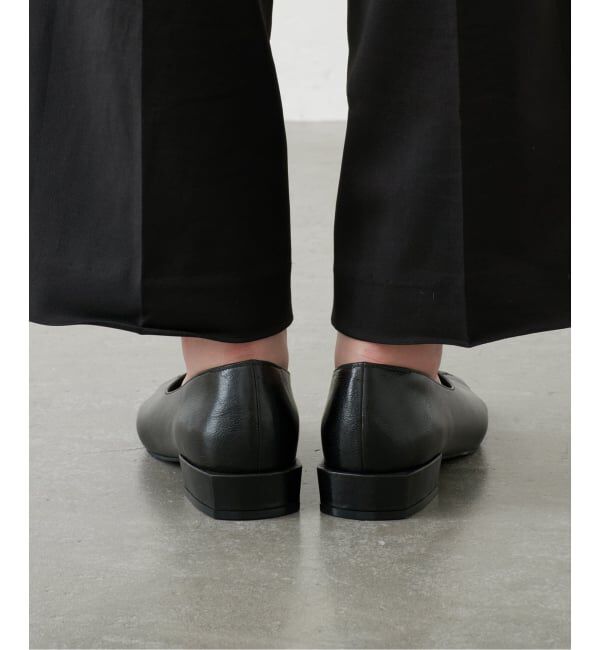GRISE「《WEB+一部店舗限定》GRISEレザースクエアBRAIDEDフラット」|その他|