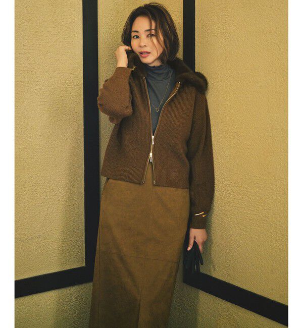 自由区「【SHIHOさん着用】ファーコンビ ブルゾン」|ブルゾン・スタジャン|
