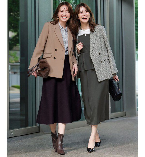 ANY SIS「CICA加工 ニット スカート」|スカート|