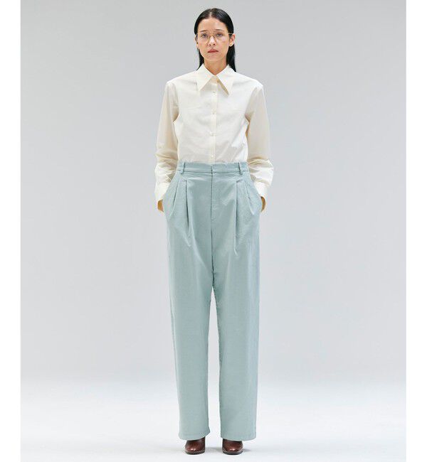 BEIGE,「【洗える・Oggi 11月号掲載】HAMLIN / コットンストレッチ2タックワイドパンツ」|その他|