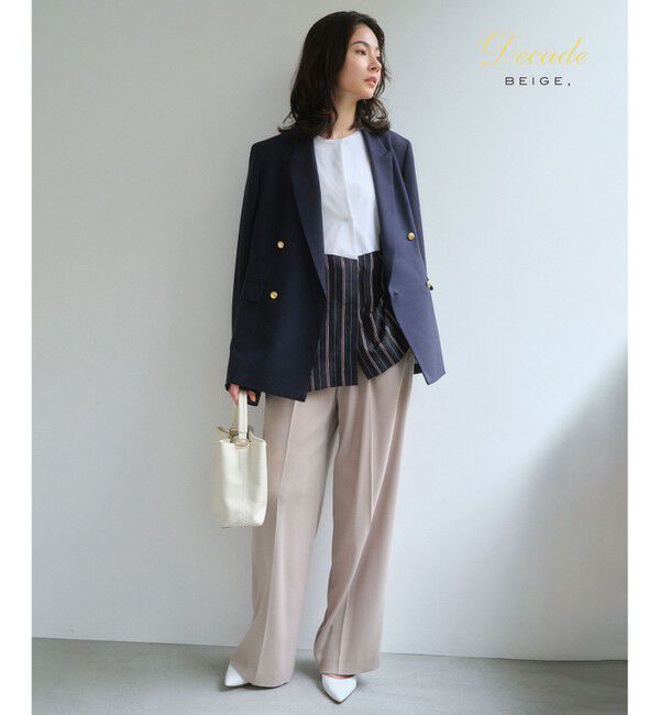 BEIGE,「【セットアップ対応】CINDY / ハイウエストパンツ」|その他|Taupe