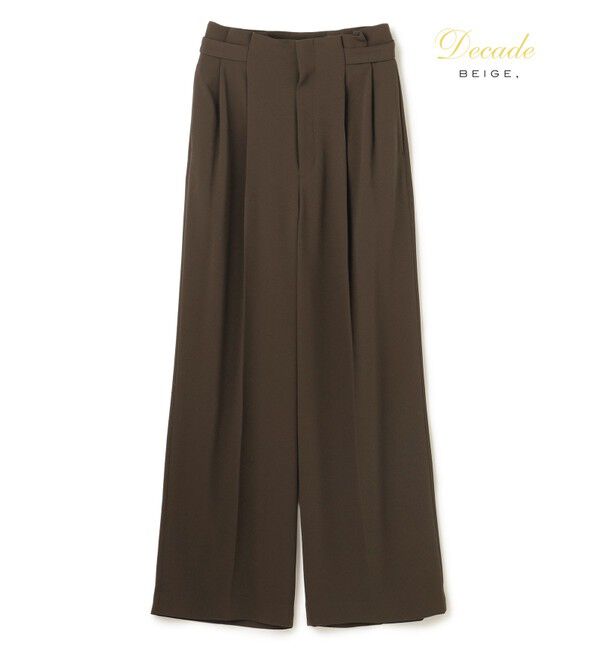 BEIGE,「【セットアップ対応】CINDY / ハイウエストパンツ」|その他|Brown
