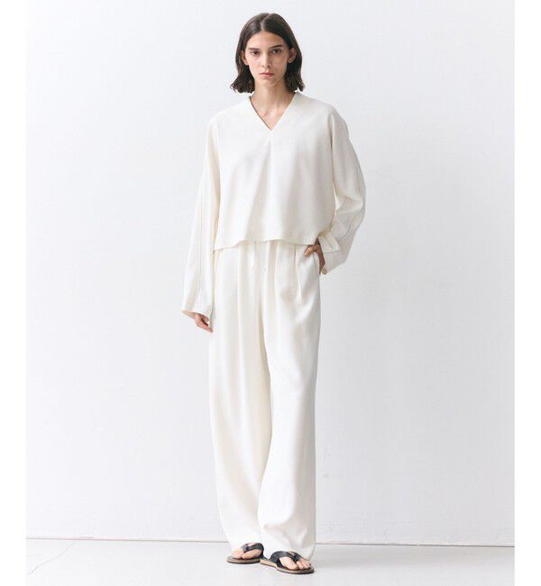 BEIGE,「【人気シリーズ】RUE / ドライタッチイージーセミワイドパンツ」|その他|