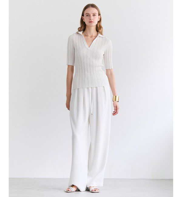 BEIGE,「【人気シリーズ】RUE / ドライタッチイージーセミワイドパンツ」|その他|