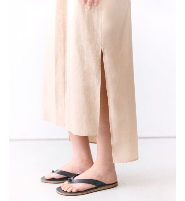 BEIGE,「【GLOW掲載】MALLOW / コットンタック バルーンスリーブドレス」|ワンピース|