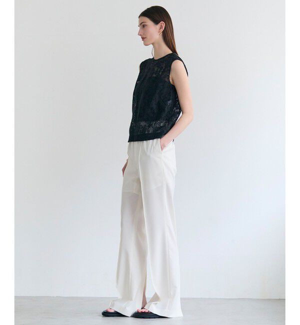 BEIGE,「【マルチファンクション素材・セットアップ対応】BATEAU / バックスリット ストレートパンツ」|その他|