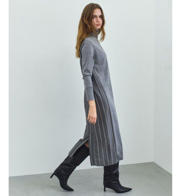 BEIGE,「LA MONNAIE / コンビニットワンピース」|ワンピース|