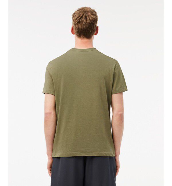 LACOSTE「コットンブレンドウルトラドライロゴプリント半袖Tシャツ」|Tシャツ・カットソー|