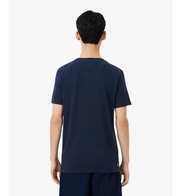 LACOSTE「コットンブレンドウルトラドライロゴプリント半袖Tシャツ」|Tシャツ・カットソー|