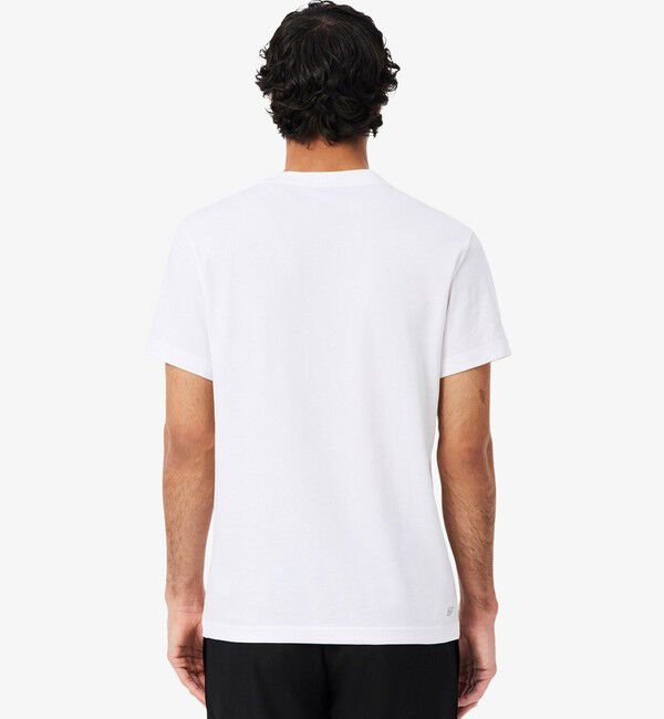 LACOSTE「コットンブレンドウルトラドライロゴプリント半袖Tシャツ」|Tシャツ・カットソー|