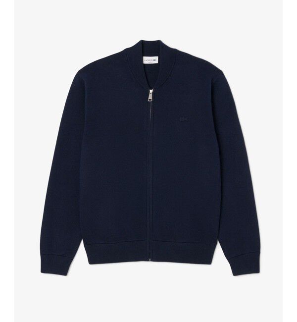 LACOSTE「ウールブレンドニット ジャケット ドライバーズニット」|カーディガン|