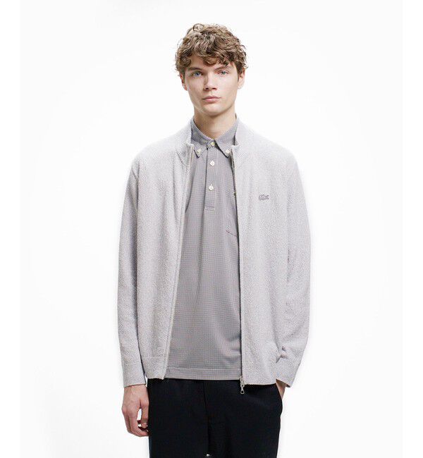 LACOSTE「ブークレー スタンドジップニットカーディガン」|カーディガン|