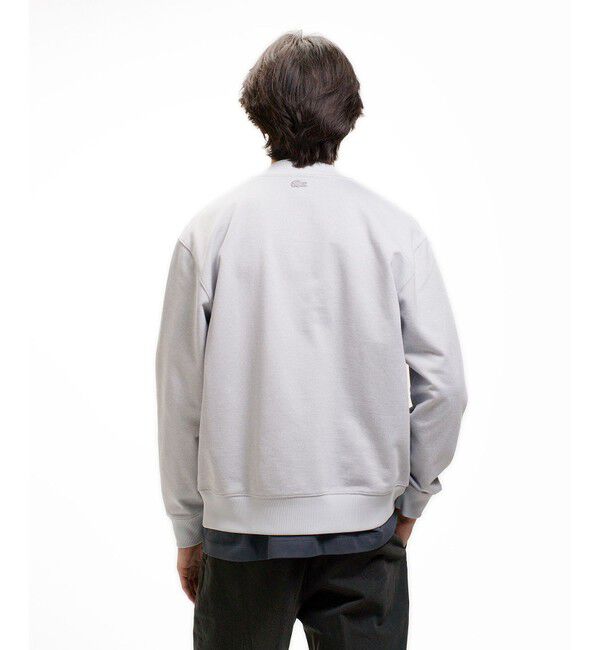 LACOSTE「ヘザースウェット メランジニットブルゾン / ドライバーズニット」|カーディガン|