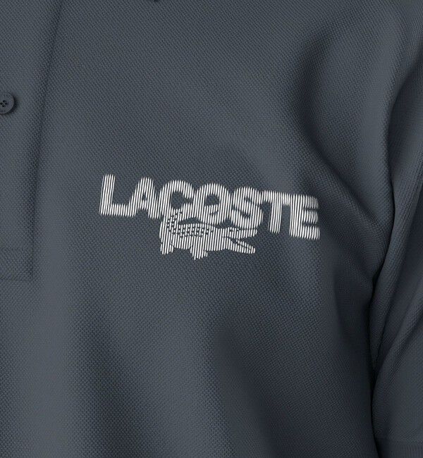 LACOSTE「イージーケア グラフィックプリントウルトラライト鹿の子ポロシャツ」|ポロシャツ|
