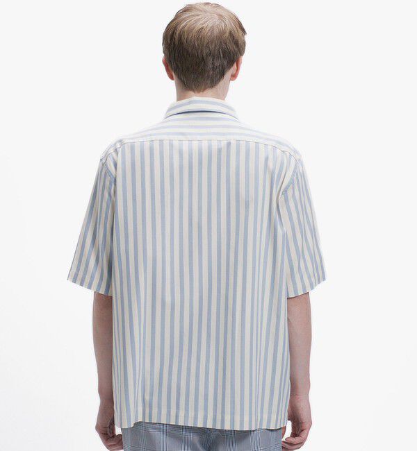 LACOSTE「ルーズフィット ストライプシャツ」|シャツ・ブラウス|