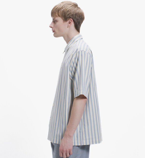 LACOSTE「ルーズフィット ストライプシャツ」|シャツ・ブラウス|
