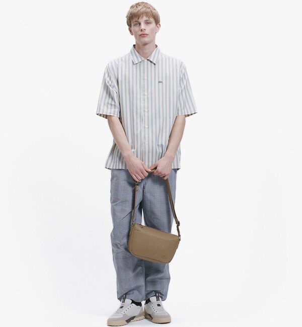 LACOSTE「ルーズフィット ストライプシャツ」|シャツ・ブラウス|