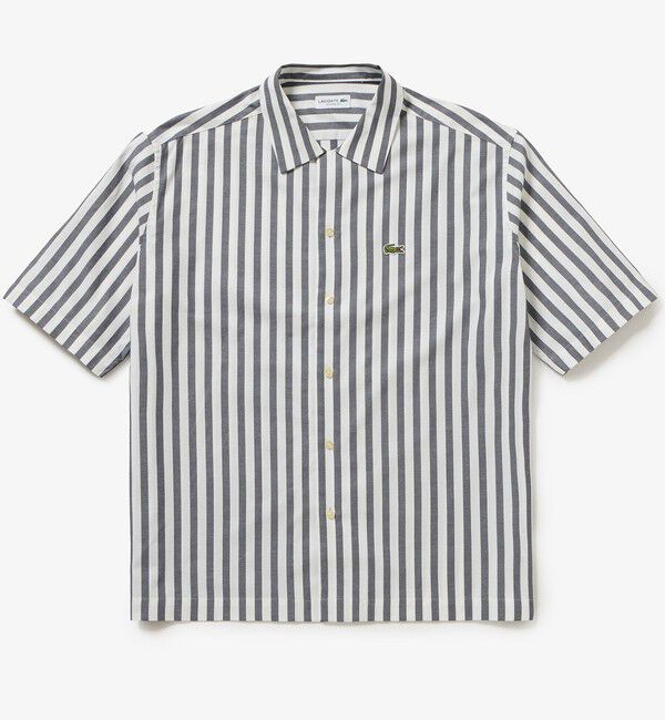 LACOSTE「ルーズフィット ストライプシャツ」|シャツ・ブラウス|