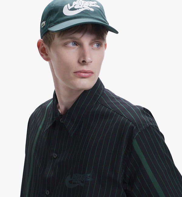 LACOSTE「パネルストライプ オープンシャツ」|シャツ・ブラウス|