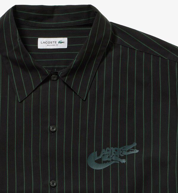 LACOSTE「パネルストライプ オープンシャツ」|シャツ・ブラウス|