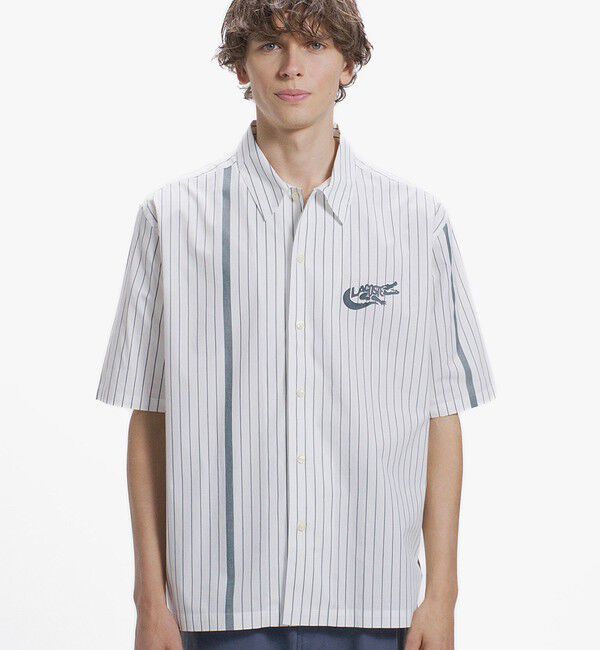 LACOSTE「パネルストライプ オープンシャツ」|シャツ・ブラウス|