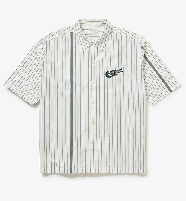 LACOSTE「パネルストライプ オープンシャツ」|シャツ・ブラウス|